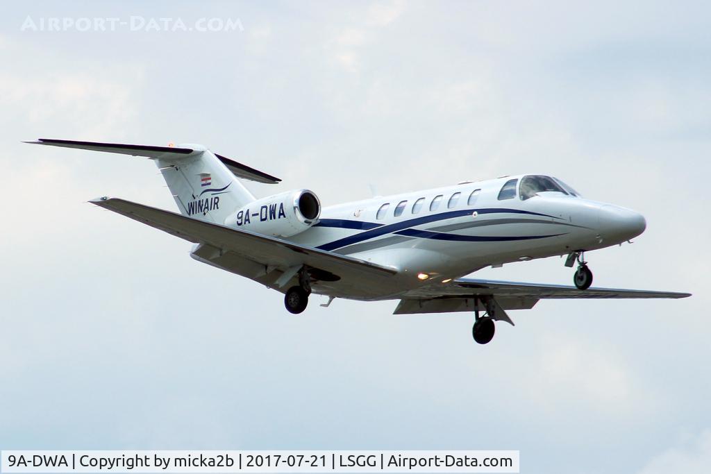 9A-DWA, 2008 Cessna 525A CitationJet CJ2+ C/N 525A-0412, Landing