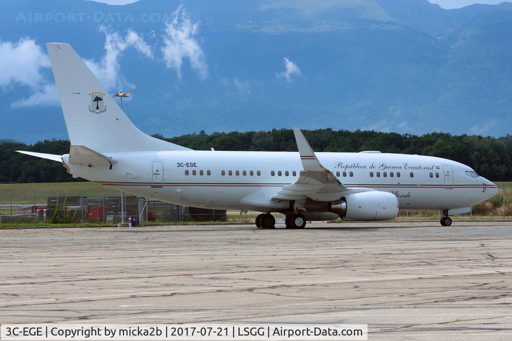 3C-EGE, Boeing 737-7FB BBJ C/N 33367, Parked