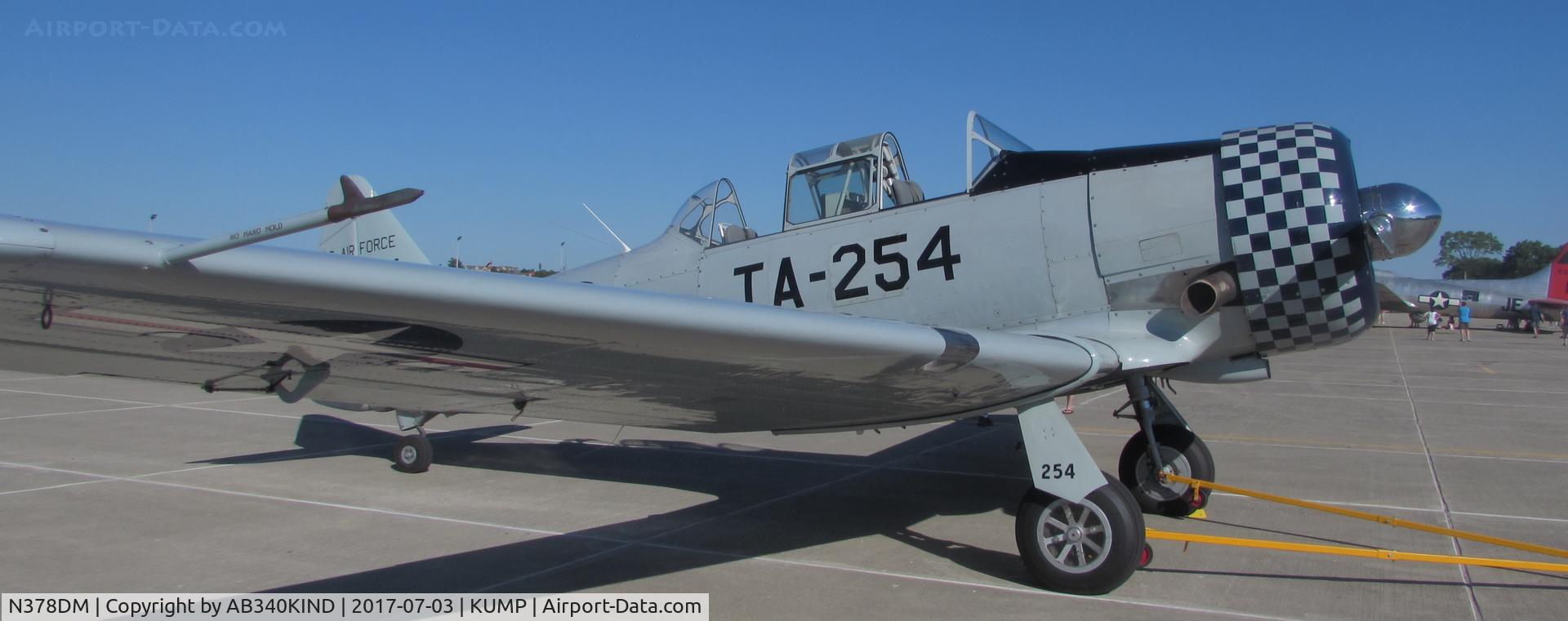 N378DM, 1949 North American T-6G Texan C/N 168-358, Seen at Indianapolis Metropolitan.