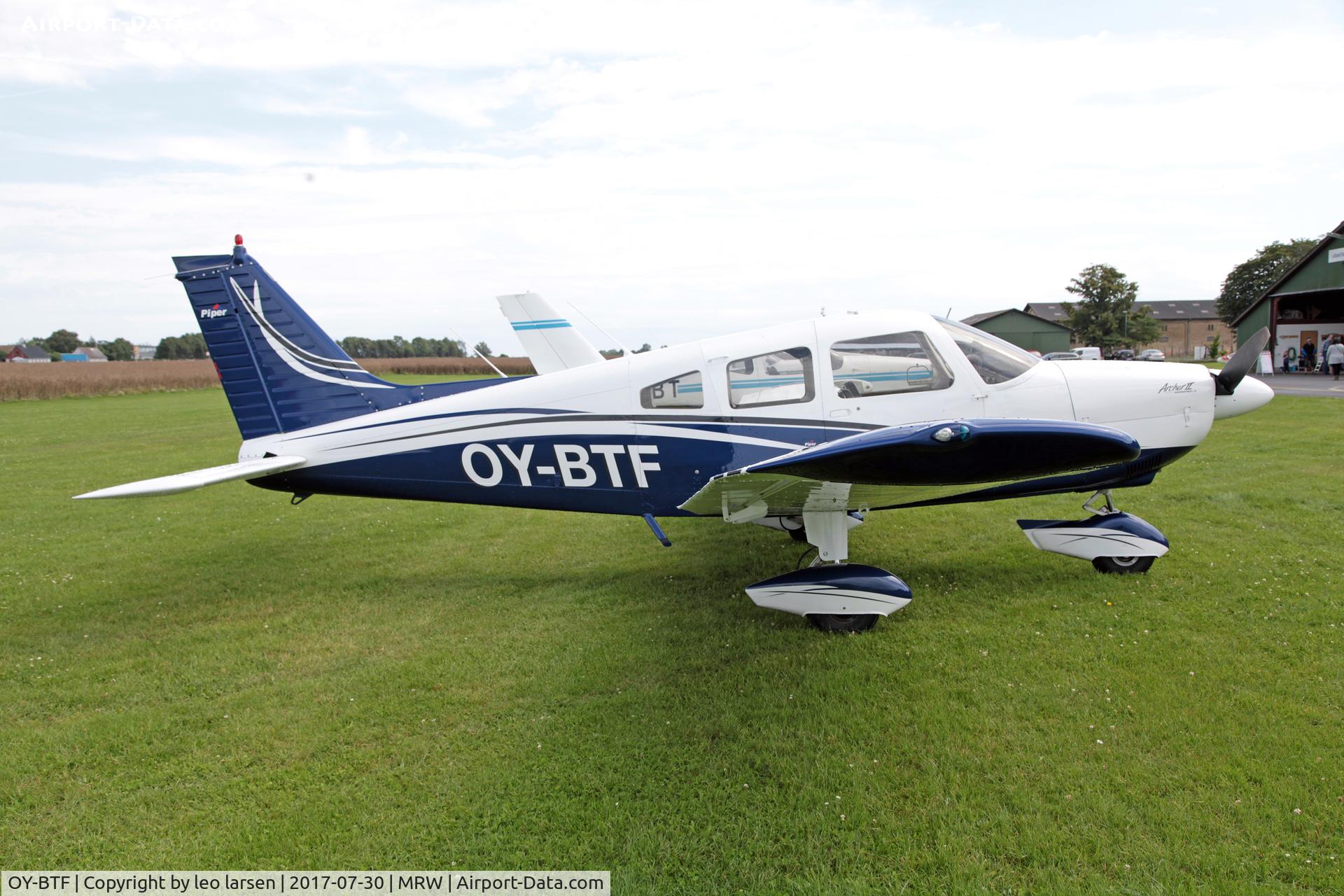 OY-BTF, 1976 Piper PA-28-181 Archer II C/N 28-7790288, Maribo 30.7.2017