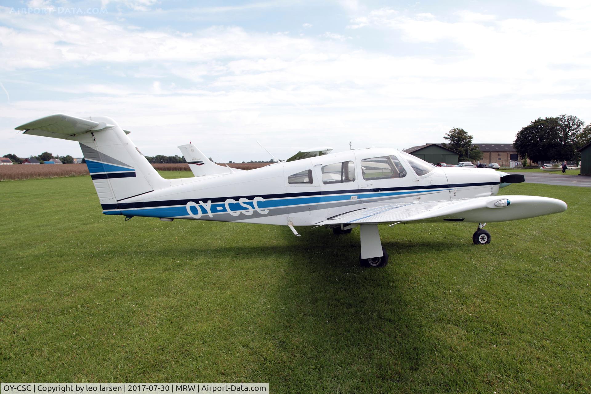 OY-CSC, 1979 Piper PA-28R-201 Cherokee Arrow III C/N 28R-7918135, Maribo 30.7.2017