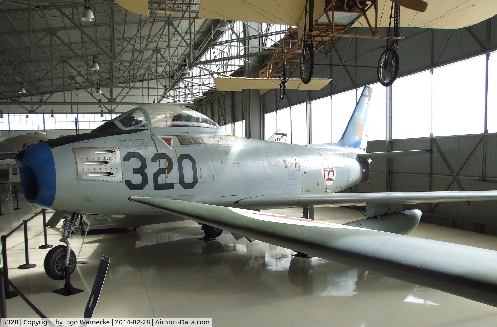 5320, 1952 North American F-86F Sabre C/N 191-964, North American F-86F Sabre at the Museu do Ar, Sintra