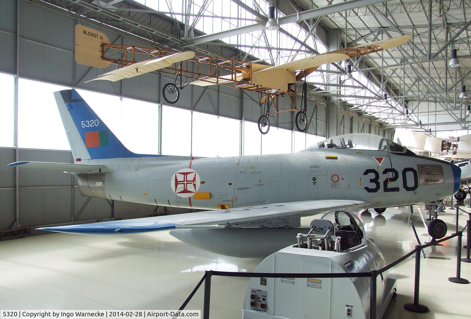 5320, 1952 North American F-86F Sabre C/N 191-964, North American F-86F Sabre at the Museu do Ar, Sintra