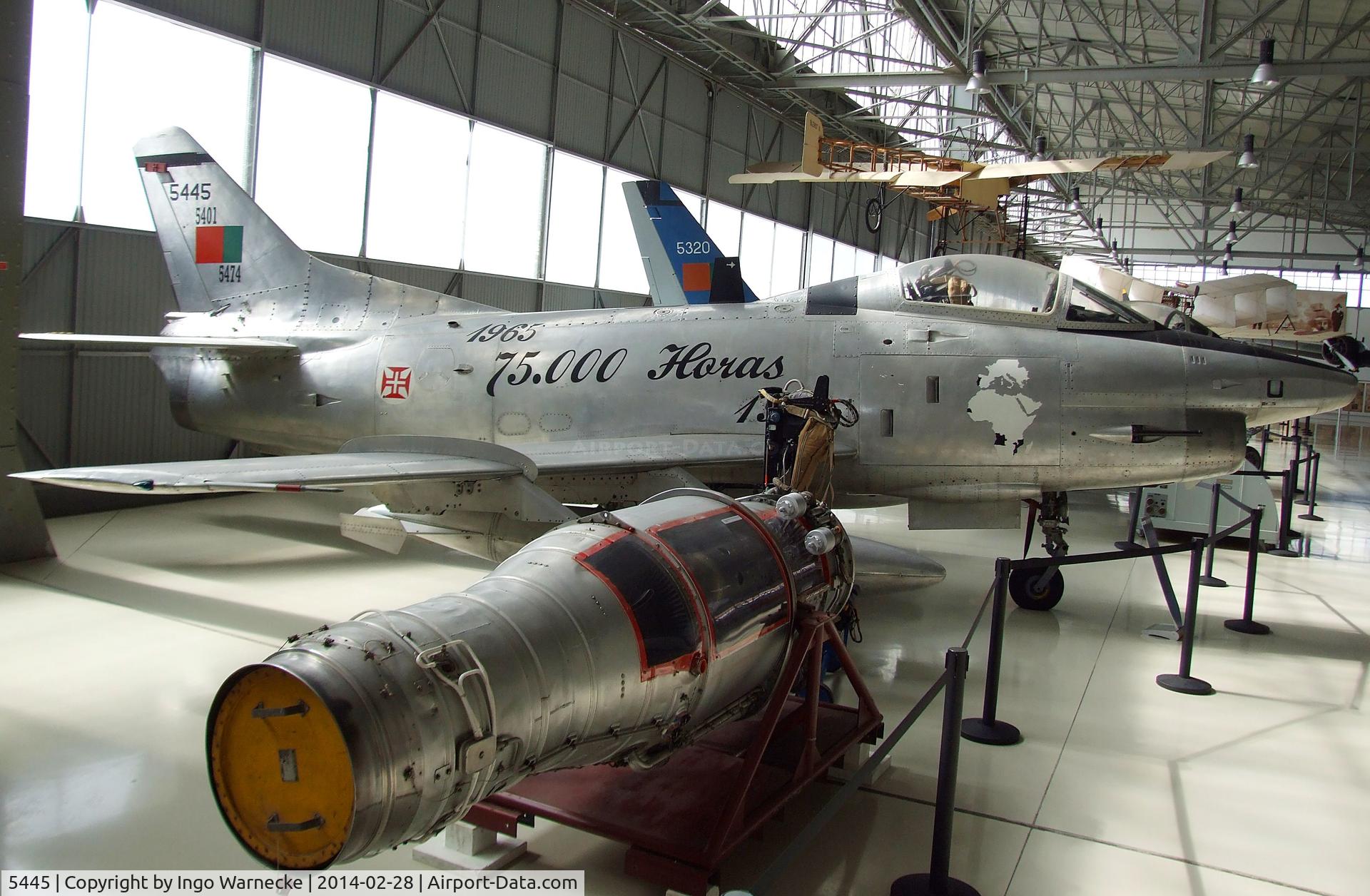 5445, Fiat G-91R/3 C/N F1-0091, FIAT G.91R/3 (with special markings celebrating 75.000 G.91 flying hours with FAeP) at the Museu do Ar, Sintra