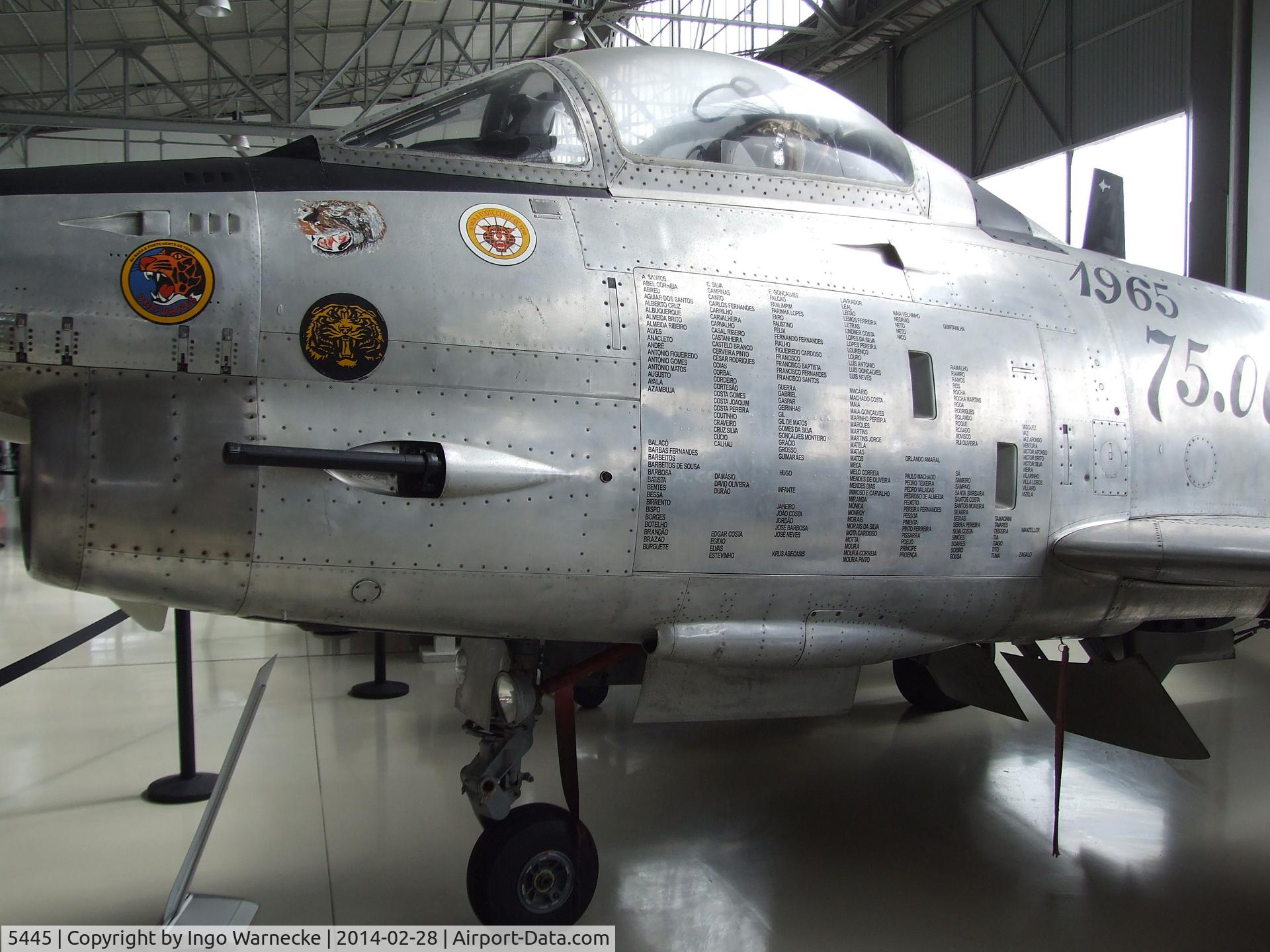 5445, Fiat G-91R/3 C/N F1-0091, FIAT G.91R/3 (with special markings celebrating 75.000 G.91 flying hours with FAeP) at the Museu do Ar, Sintra