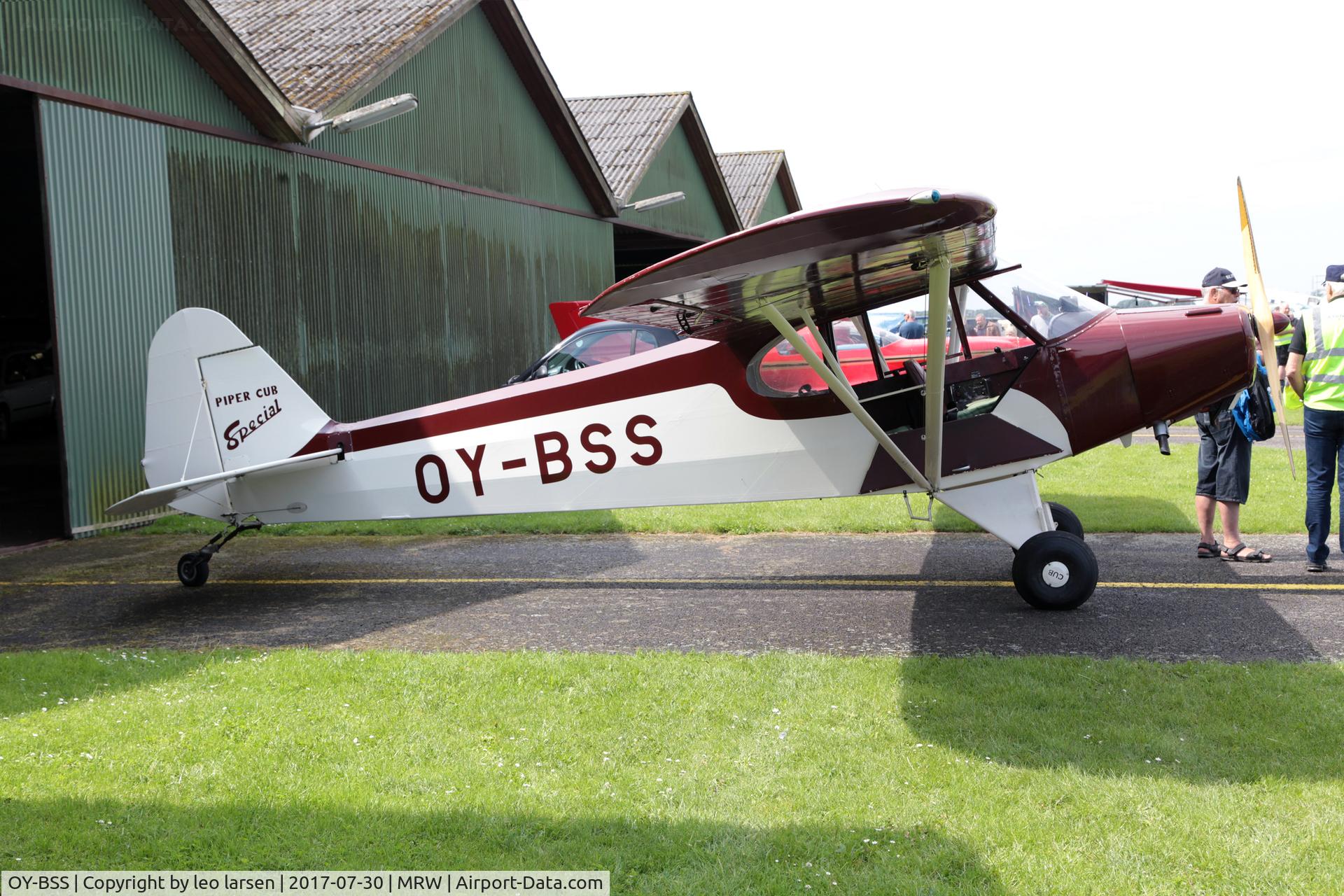 OY-BSS, 1949 Piper PA-11 Cub Special C/N 11-914, Maribo 30.7.2017