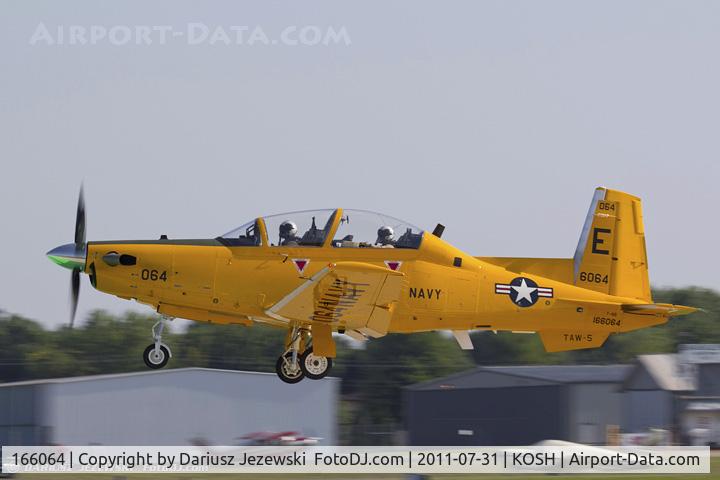 166064, Raytheon T-6B Texan II C/N PN-55, T-6B Texan II 166064 E-064 CoNA from TAW-5 NAS Whiting Field, FL