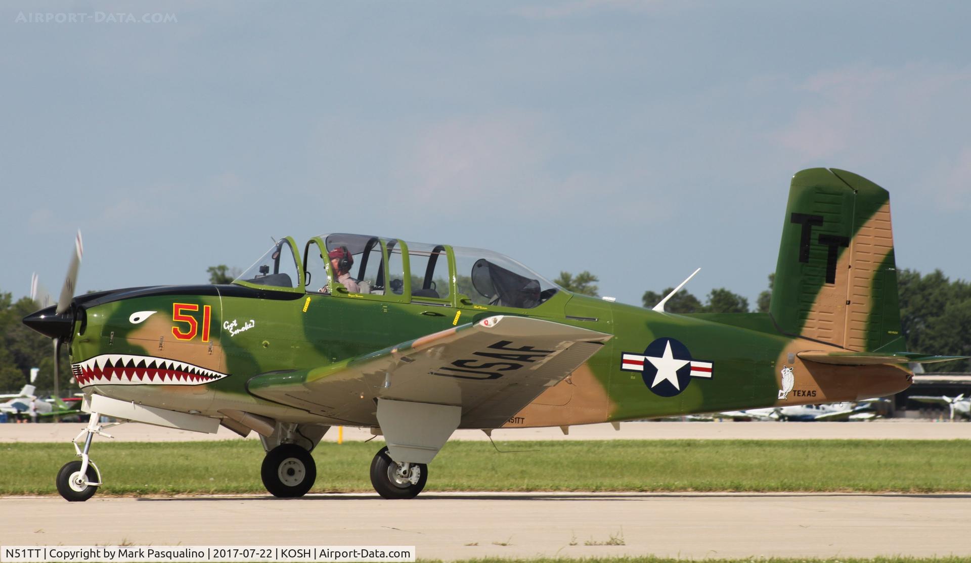 N51TT, 1981 Beech D-45 (T-34B) Mentor C/N BG-107, Beech T-34B