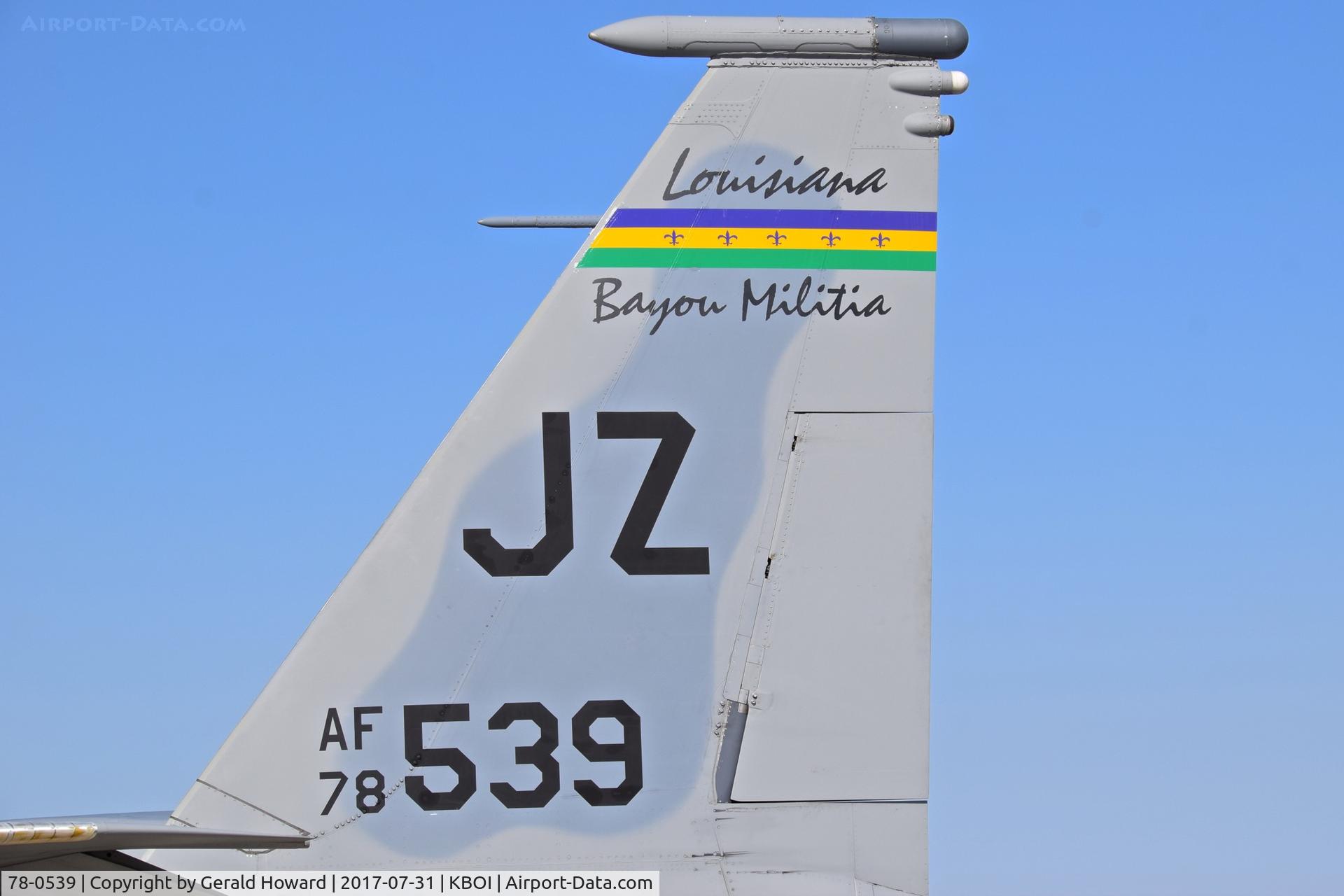 78-0539, 1978 McDonnell Douglas F-15C Eagle C/N 0529/C072, 159th Fighter Wing 