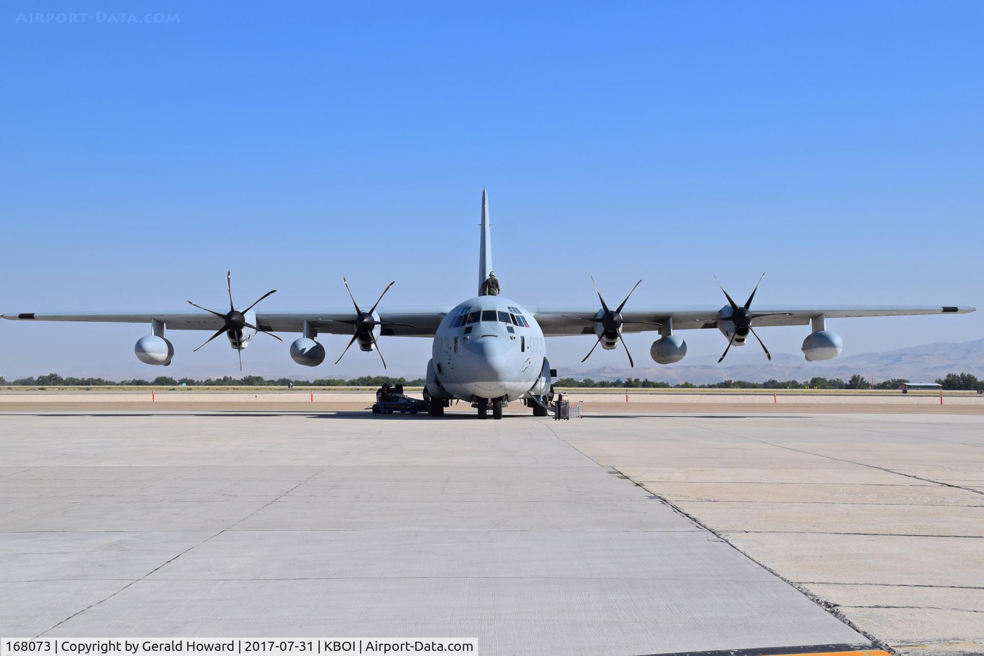 168073, 2014 Lockheed Martin KC-130J-30 Hercules C/N 382-5741, Crew doing pre flight.  VMGR 234 “Rangers” NAS Fort Worth, TX