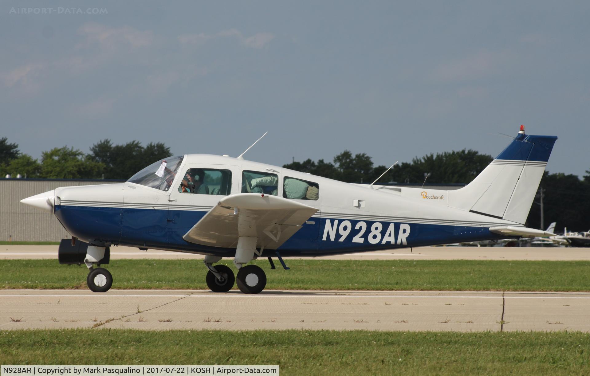 N928AR, 1979 Beech C23 Sundowner 180 Sundowner 180 C/N M-2236, Beech C23