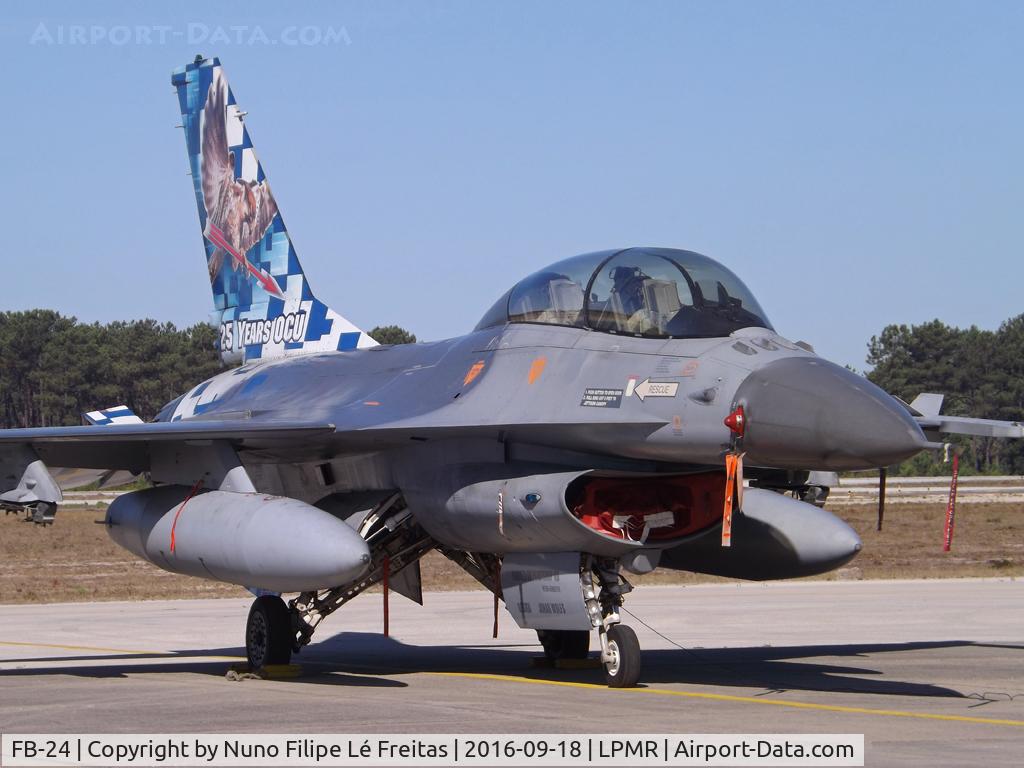 FB-24, General Dynamics F-16BM Fighting Falcon C/N 6J-24, Special painting 25 Years OCU.