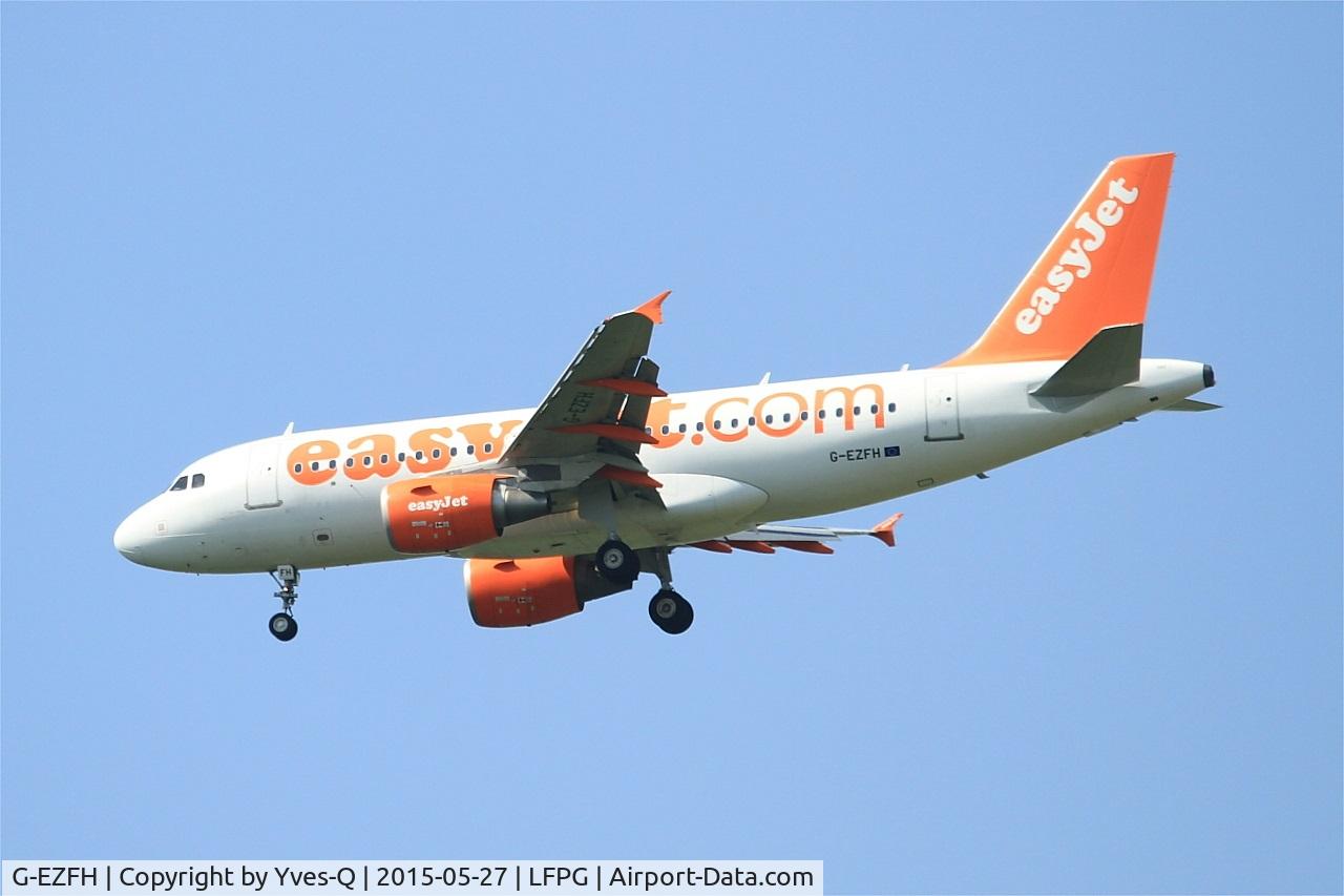G-EZFH, 2009 Airbus A319-111 C/N 3854, Airbus A319-111, On final rwy 27R, Paris-Roissy Charles De Gaulle airport (LFPG-CDG)