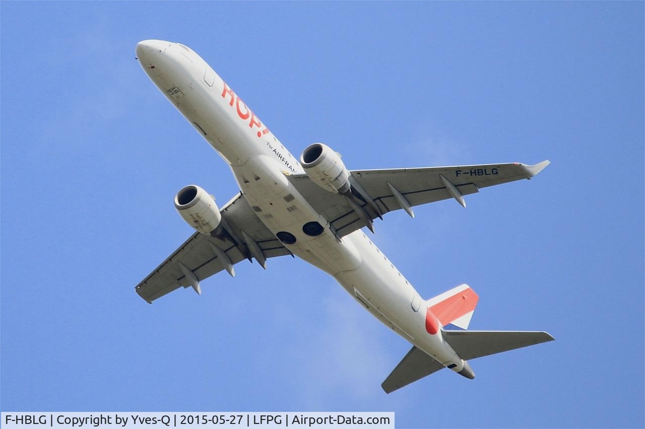 F-HBLG, 2009 Embraer 190LR (ERJ-190-100LR) C/N 19000254, Embraer 190LR, Take off Rwy 27L, Roissy Charles De Gaulle Airport (LFPG-CDG)