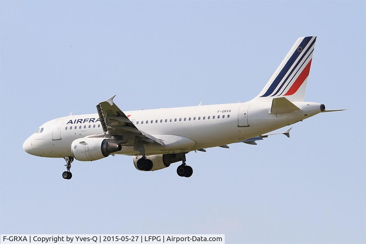 F-GRXA, 2001 Airbus A319-111 C/N 1640, Airbus A319-111, On final rwy 27R, Paris-Roissy Charles De Gaulle airport (LFPG-CDG)