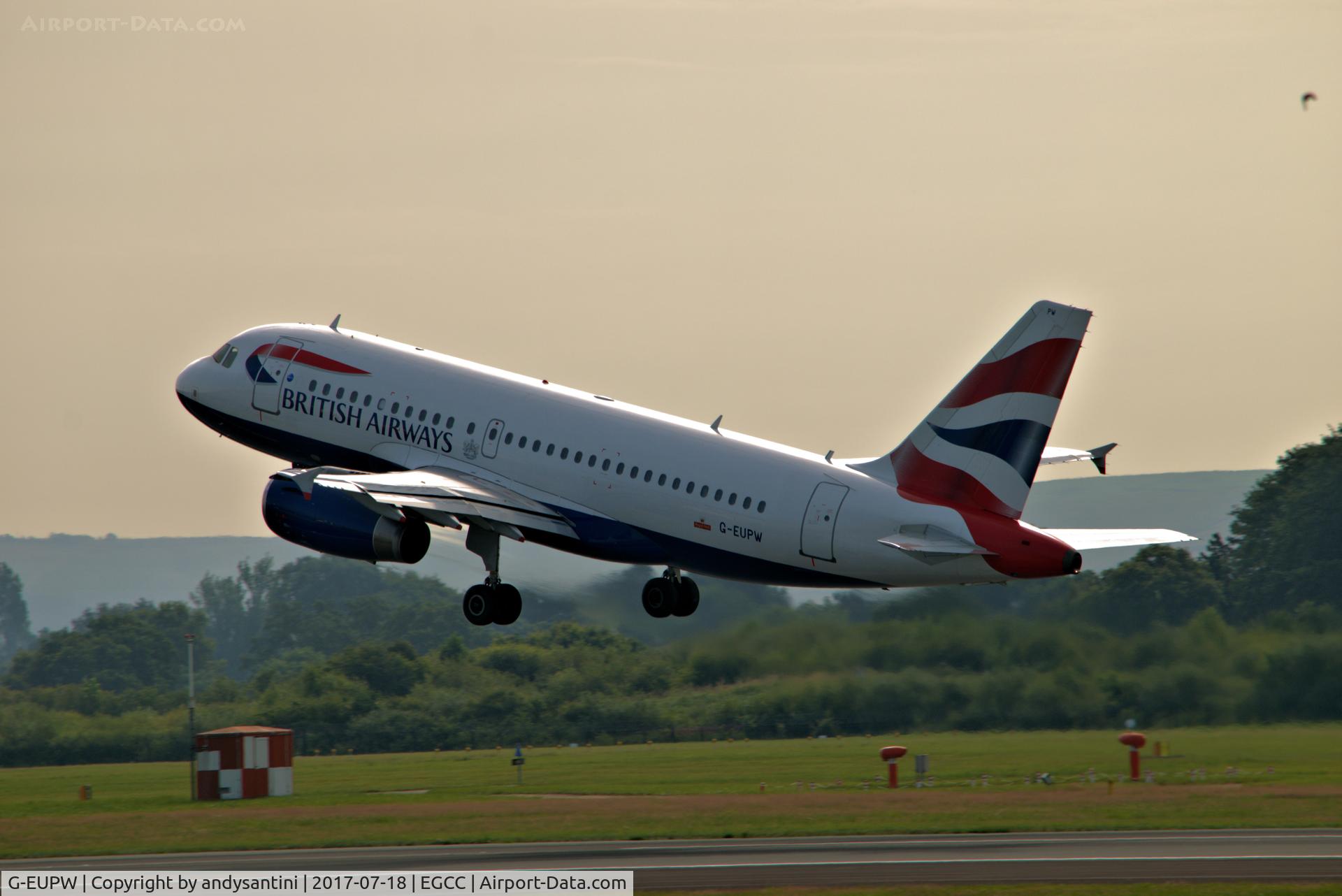 G-EUPW, 2001 Airbus A319-131 C/N 1440, just taken off