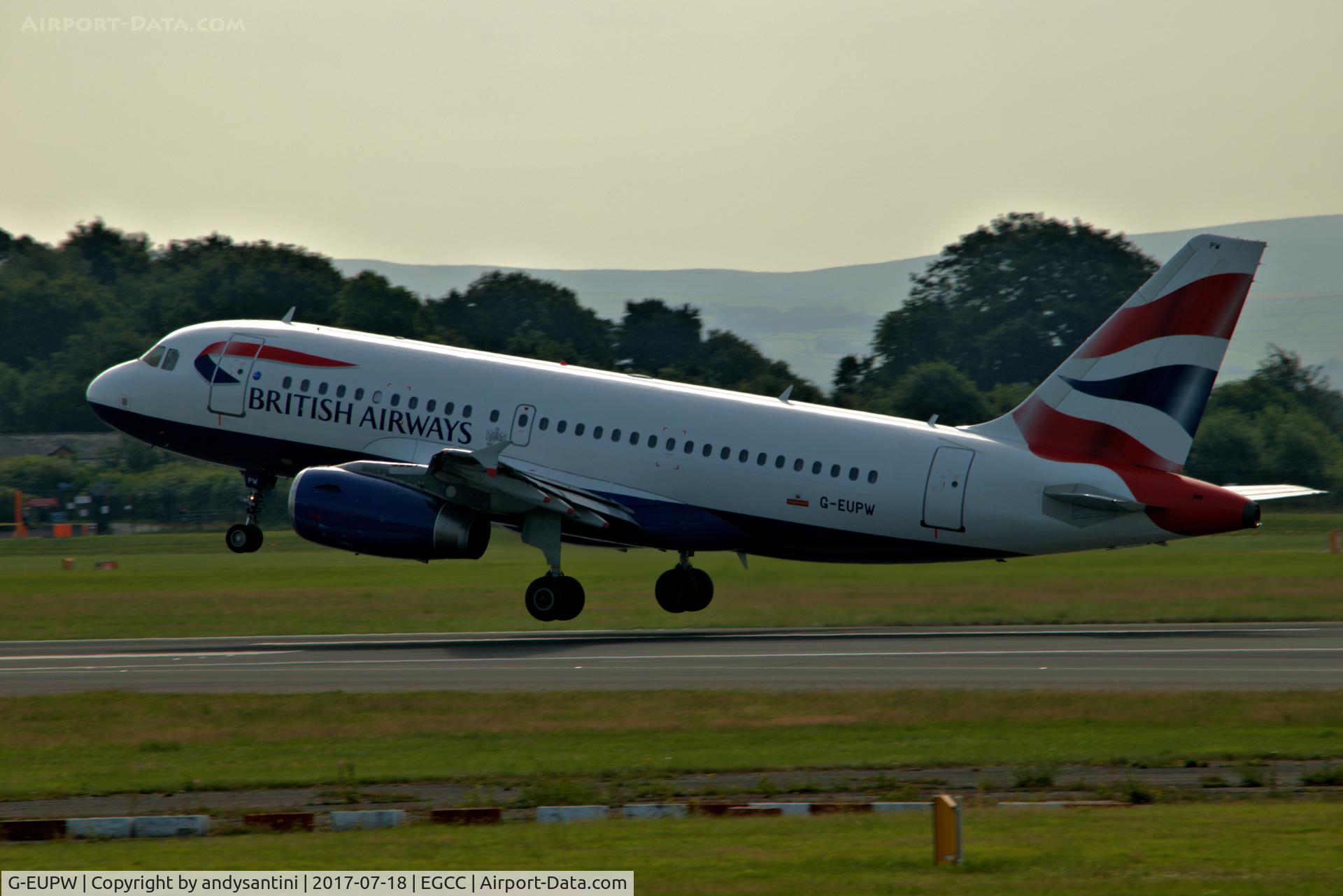 G-EUPW, 2001 Airbus A319-131 C/N 1440, just taken off