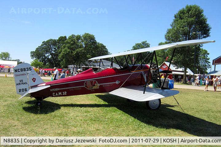 N8835, 1928 Stearman C3-B Sport Commercial C/N 241, Stearman C3-B Sport Commercial CN 241, NC8835