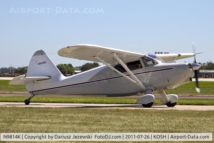 N9814K, 1947 Stinson 108-2 Voyager C/N 108-2814, Stinson 108-2 CN 108-2814, N9814K