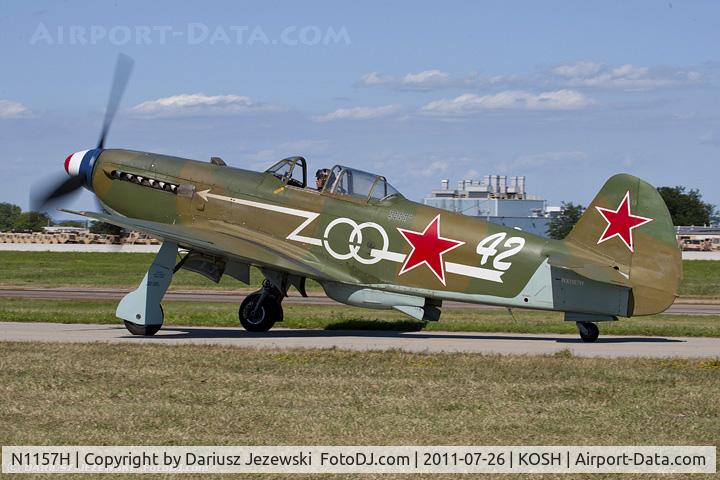 N1157H, 1994 Yakovlev Yak-9U-M C/N 0470402, Yakovlev Yak-9U-M CN 0470402, NX1157H