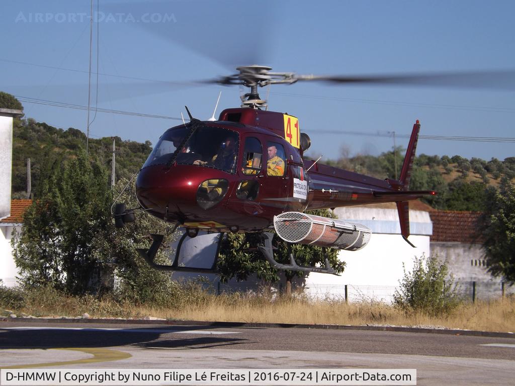 D-HMMW, Eurocopter AS-350B-2 Ecureuil Ecureuil C/N 2727, Landing at CMA Pernes.