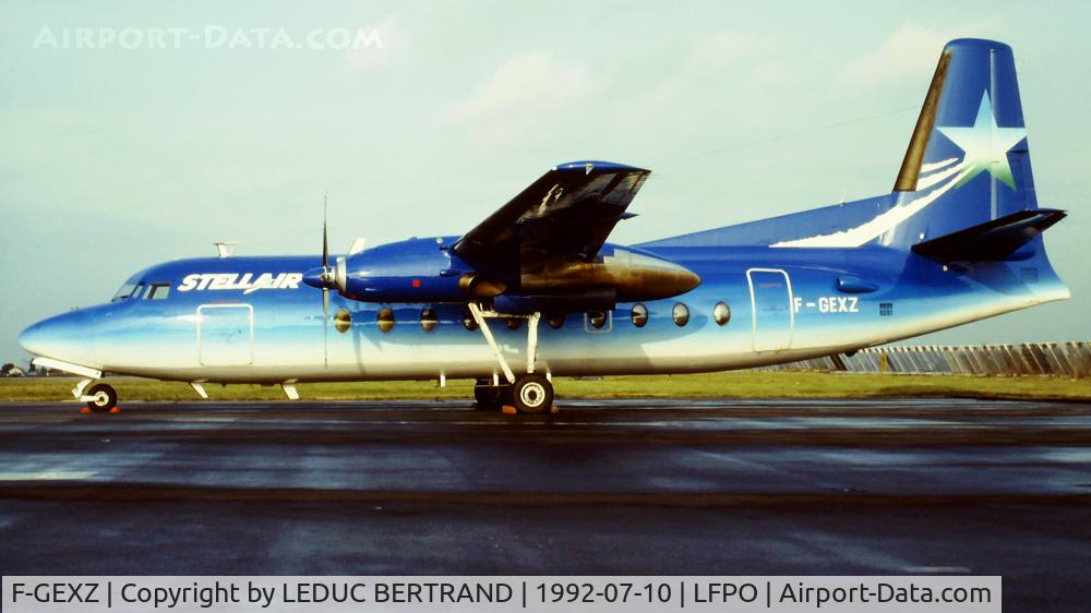 F-GEXZ, 1960 Fairchild F-27J C/N 074, Scanned from K64.
Full STR colours and titles.