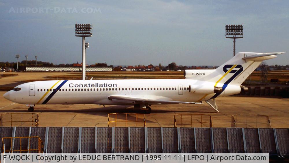 F-WQCK, 1981 Boeing 727-2X3F C/N 22608, Scanned from K64.
Ex F-GCMV Air Charter sold to Constellation International.
Will be OO-LLS.