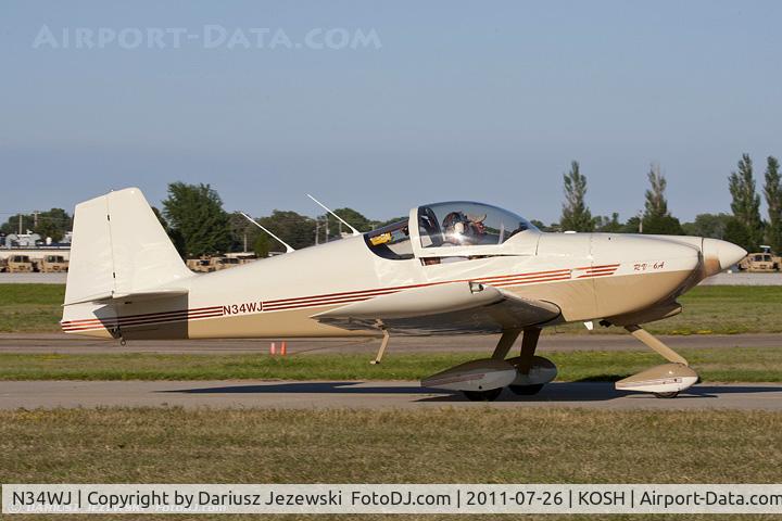 N34WJ, 1994 Vans RV-6A C/N 20493, RV-6A CN 20493, N34WJ