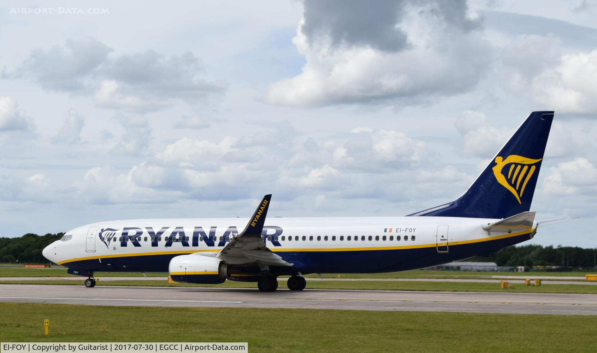 EI-FOY, 2016 Boeing 737-8AS C/N 44728, At Manchester