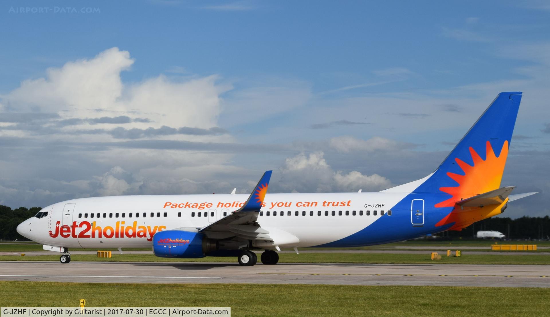 G-JZHF, 1999 Boeing 737-8K2 C/N 28378, At Manchester