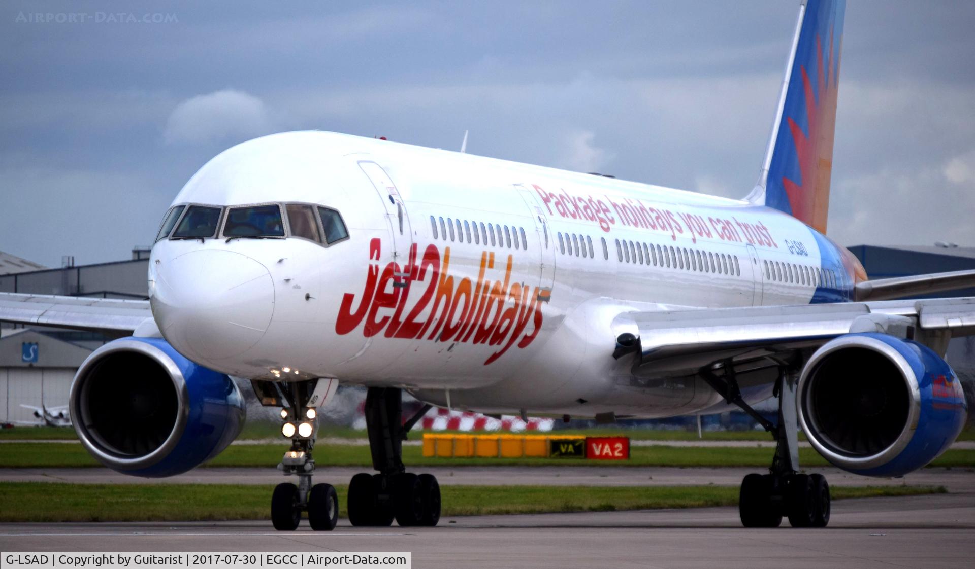 G-LSAD, 1989 Boeing 757-236 C/N 24397, At Manchester