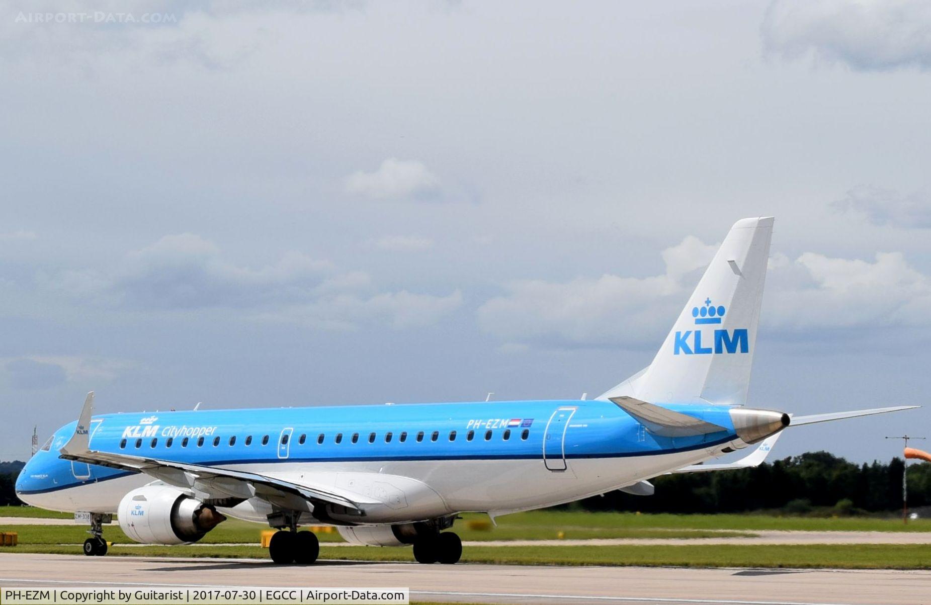 PH-EZM, 2010 Embraer 190LR (ERJ-190-100LR) C/N 19000338, At Manchester