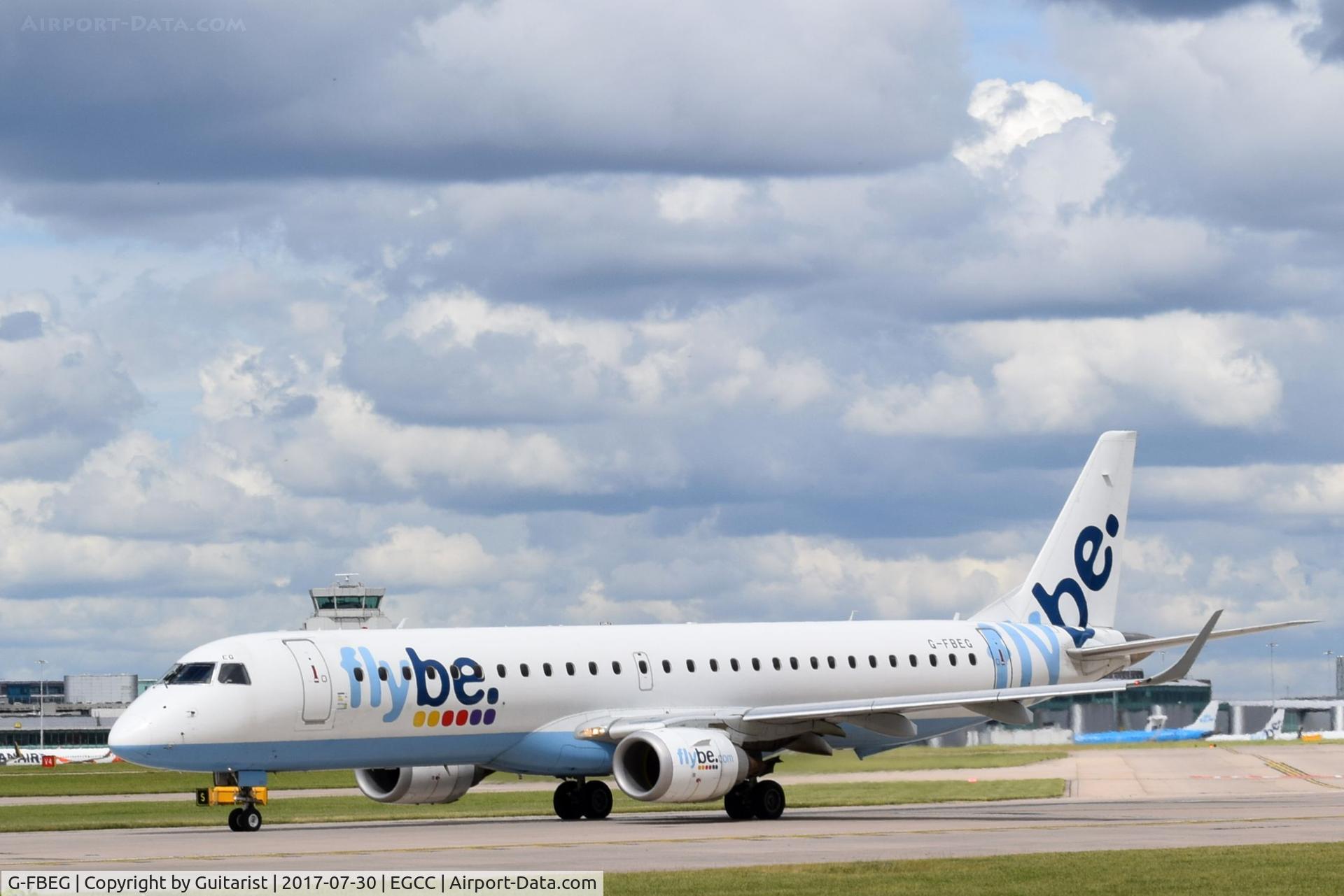 G-FBEG, 2007 Embraer 195LR (ERJ-190-200LR) C/N 19000120, At Manchester