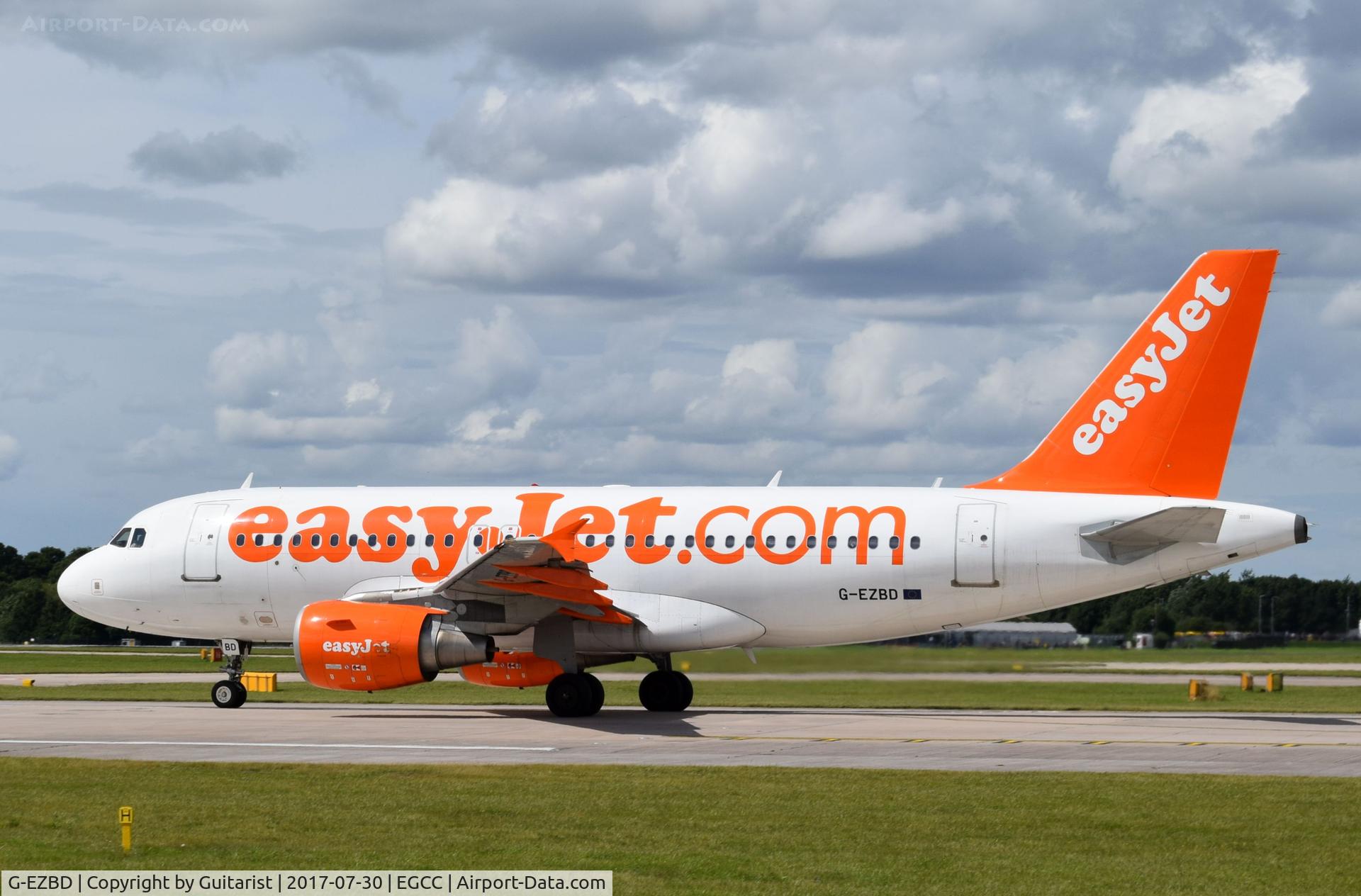 G-EZBD, 2006 Airbus A319-111 C/N 2873, At Manchester