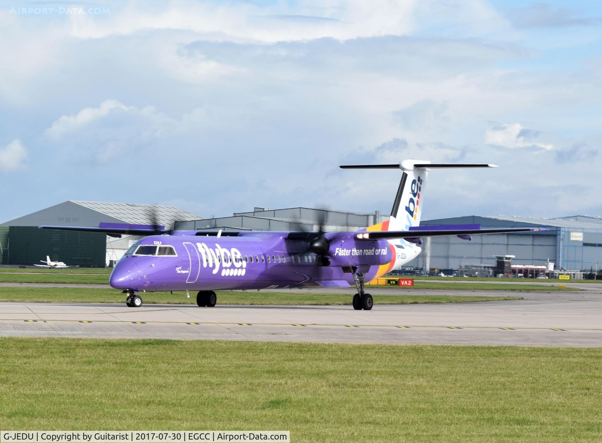 G-JEDU, 2004 De Havilland Canada DHC-8-402Q Dash 8 C/N 4089, At Manchester