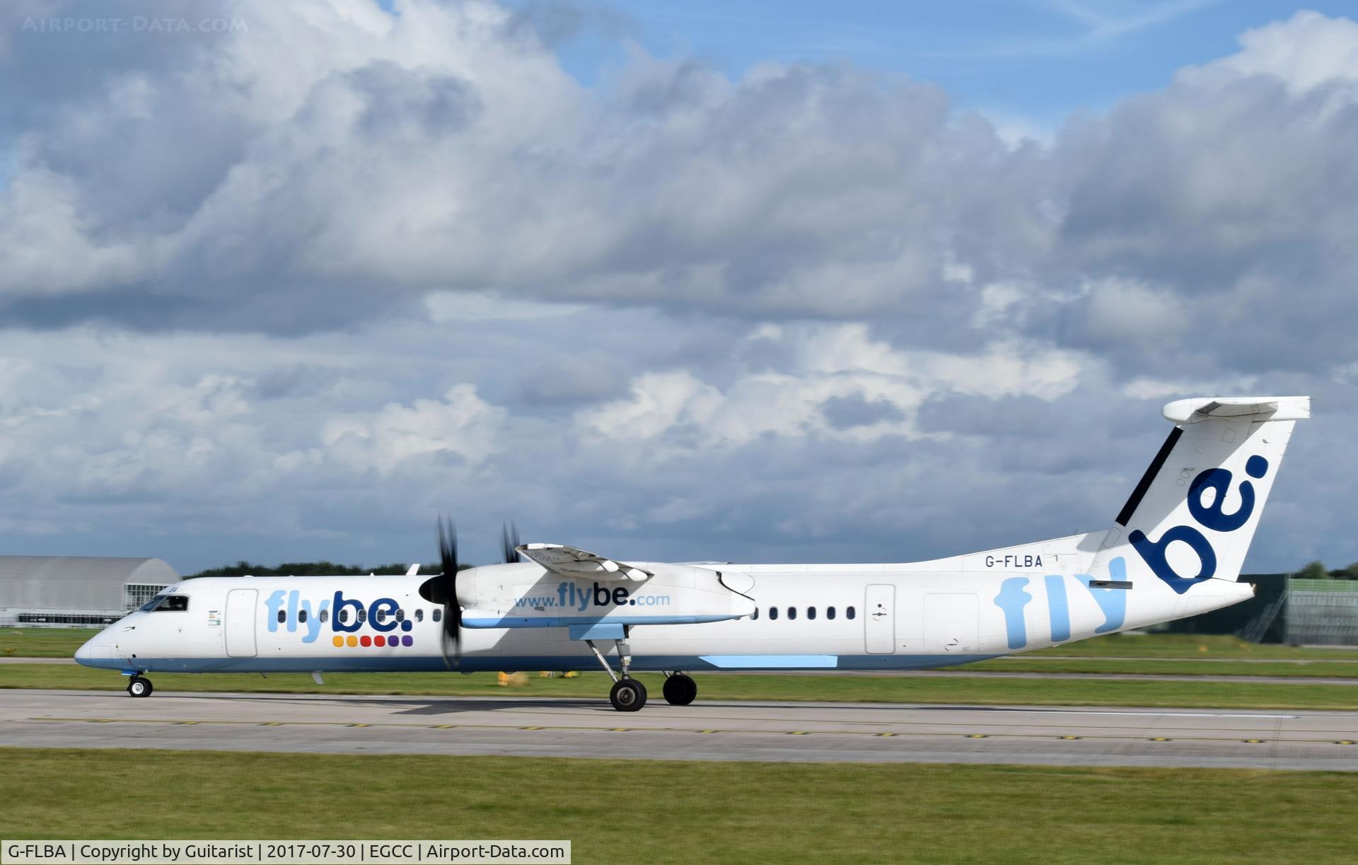 G-FLBA, 2009 De Havilland Canada DHC-8-402Q Dash 8 C/N 4253, At Manchester