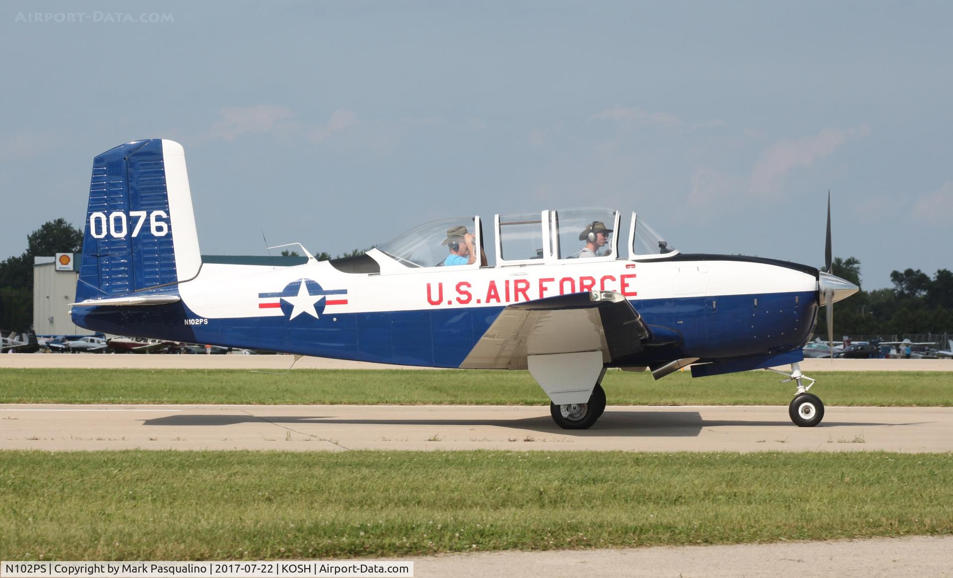 N102PS, 1953 Beech T-34A (A45) Mentor Mentor C/N G-76, Beech T-34A