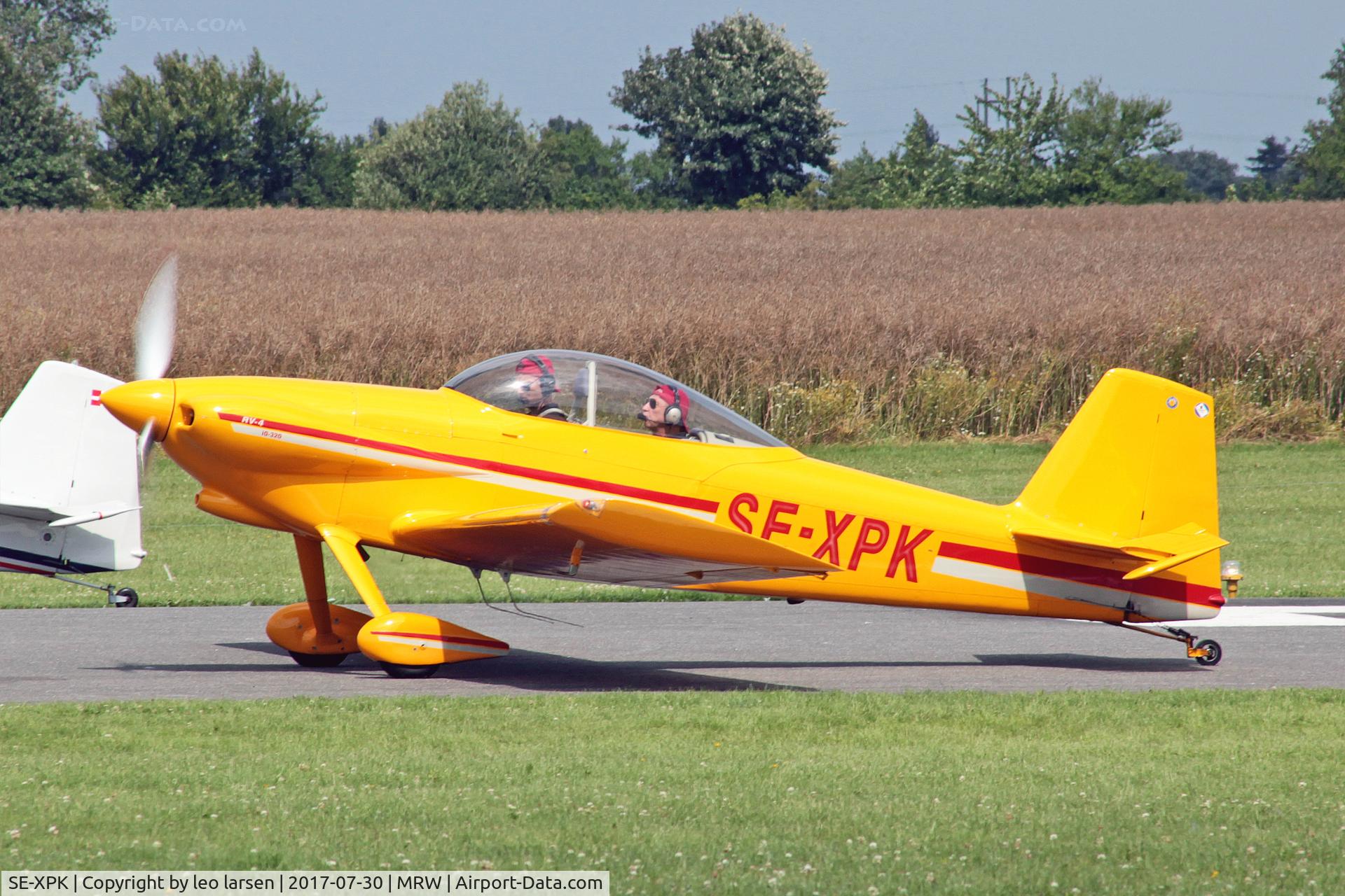 SE-XPK, 1998 Vans RV-4 C/N 3610-902, Maribo 30.7.2017