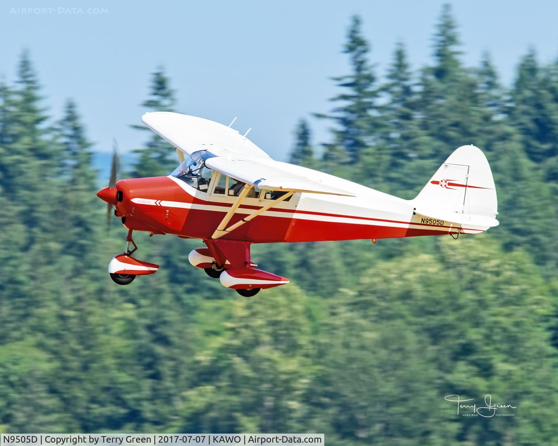 N9505D, 1958 Piper PA-22-160 Tri Pacer C/N 22-6420, 2017 Arlington Fly-In