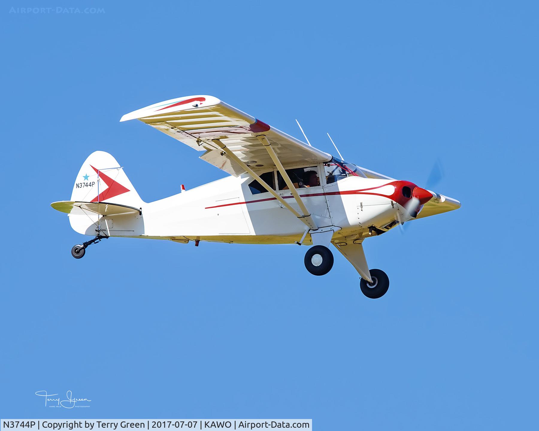 N3744P, 1955 Piper PA-22 C/N 22-3464, 2017 Arlington Fly-In
