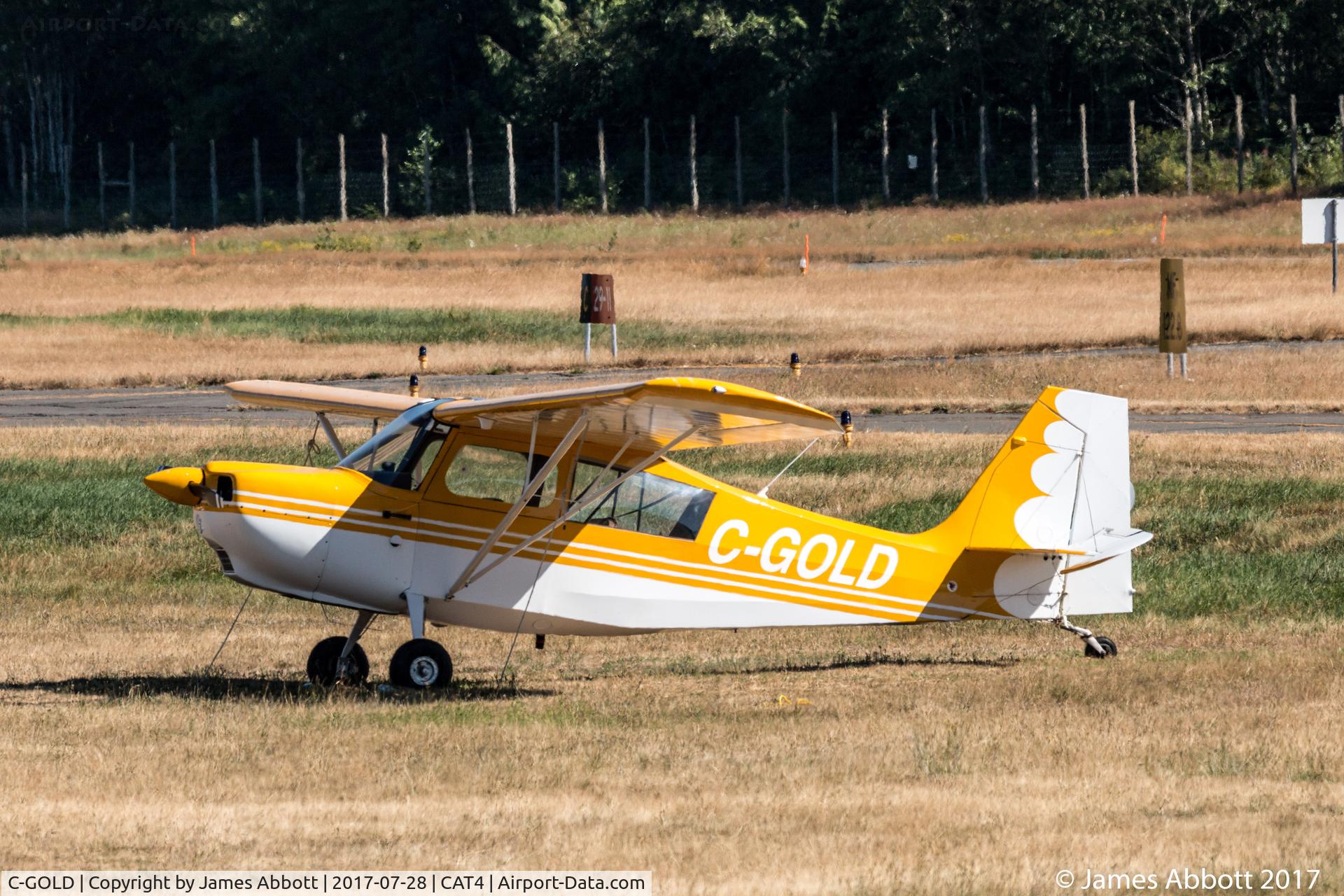 C-GOLD, 1975 Bellanca 7ECA Citabria C/N 1099 75, Tied down at Qualicum Beach