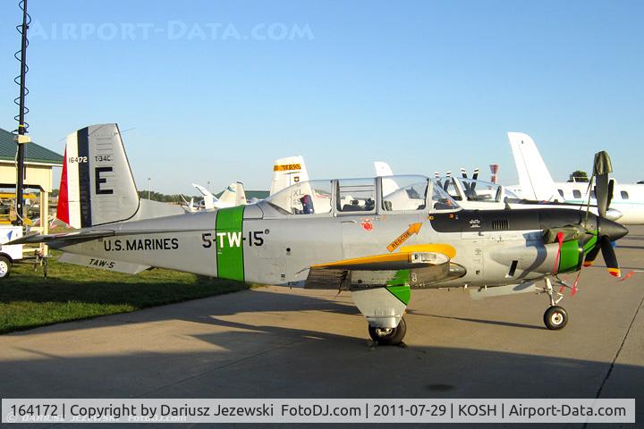 164172, Beech T-34C Turbo Mentor C/N GL-352, T-34C Turbo Mentor 164172 E CoNA from TAW-5 NAS Whiting Field, FL