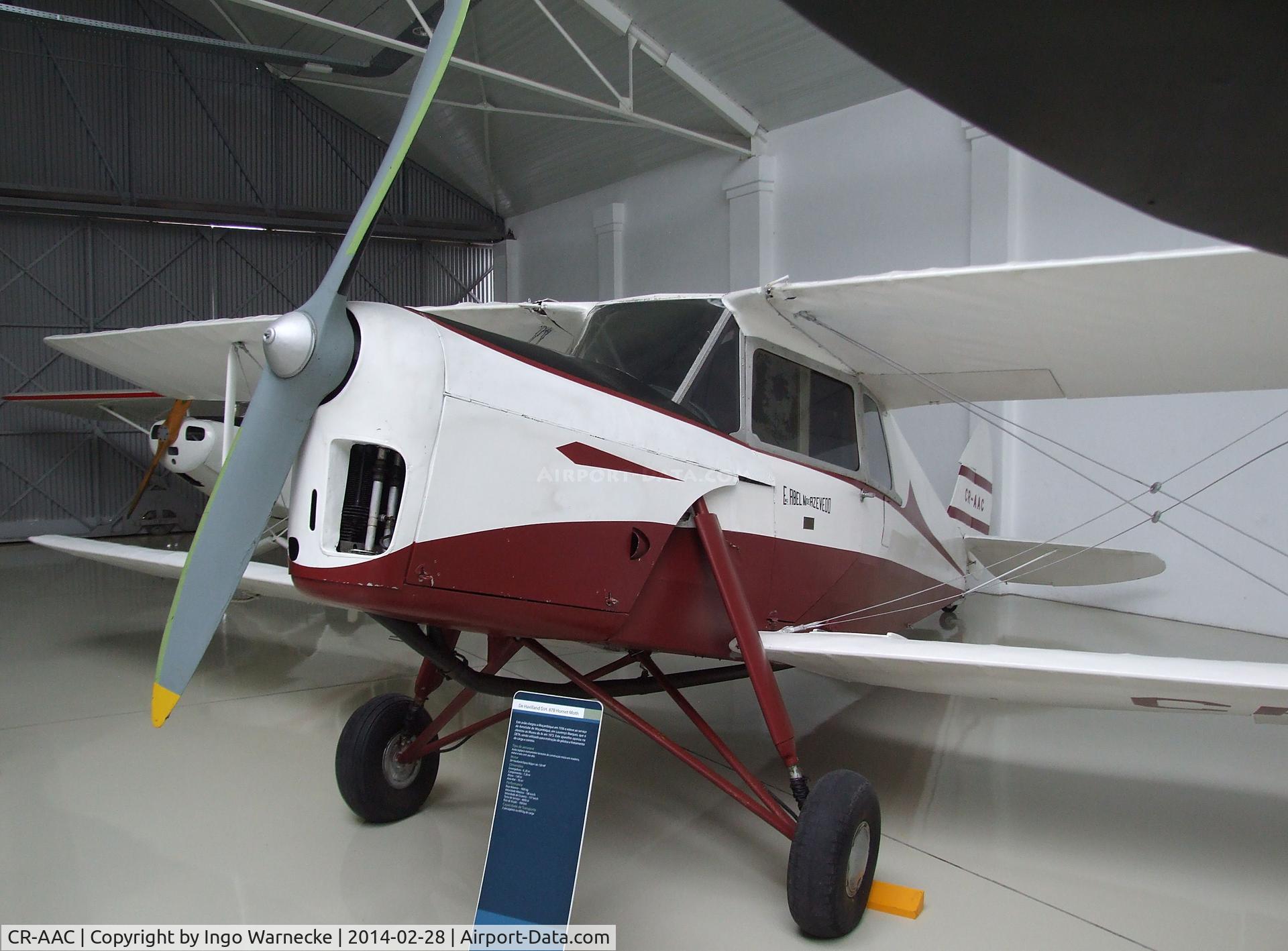 CR-AAC, De Havilland DH.87B Hornet Moth C/N 8104, De Havilland D.H.87B Hornet Moth at the Museu do Ar, Sintra