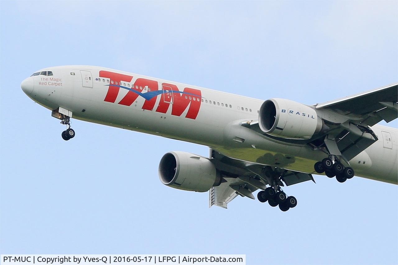 PT-MUC, 2008 Boeing 777-32W/ER C/N 37666, Boeing 777-32WER, Short approach rwy 27R, Roissy Charles De Gaulle Airport (LFPG-CDG)