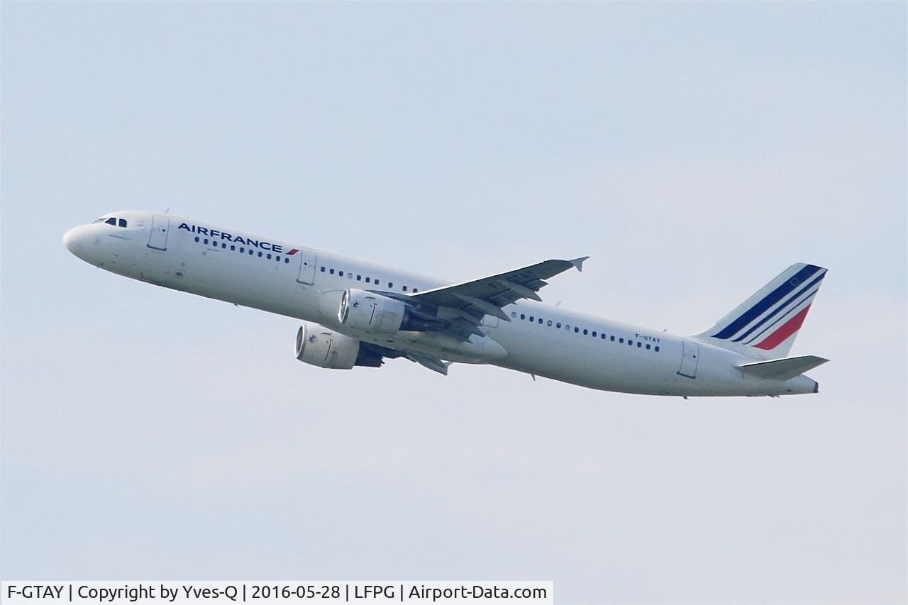 F-GTAY, 2010 Airbus A321-212 C/N 4251, Airbus A321-212, Take off rwy 08L, Roissy Charles De Gaulle airport (LFPG-CDG)