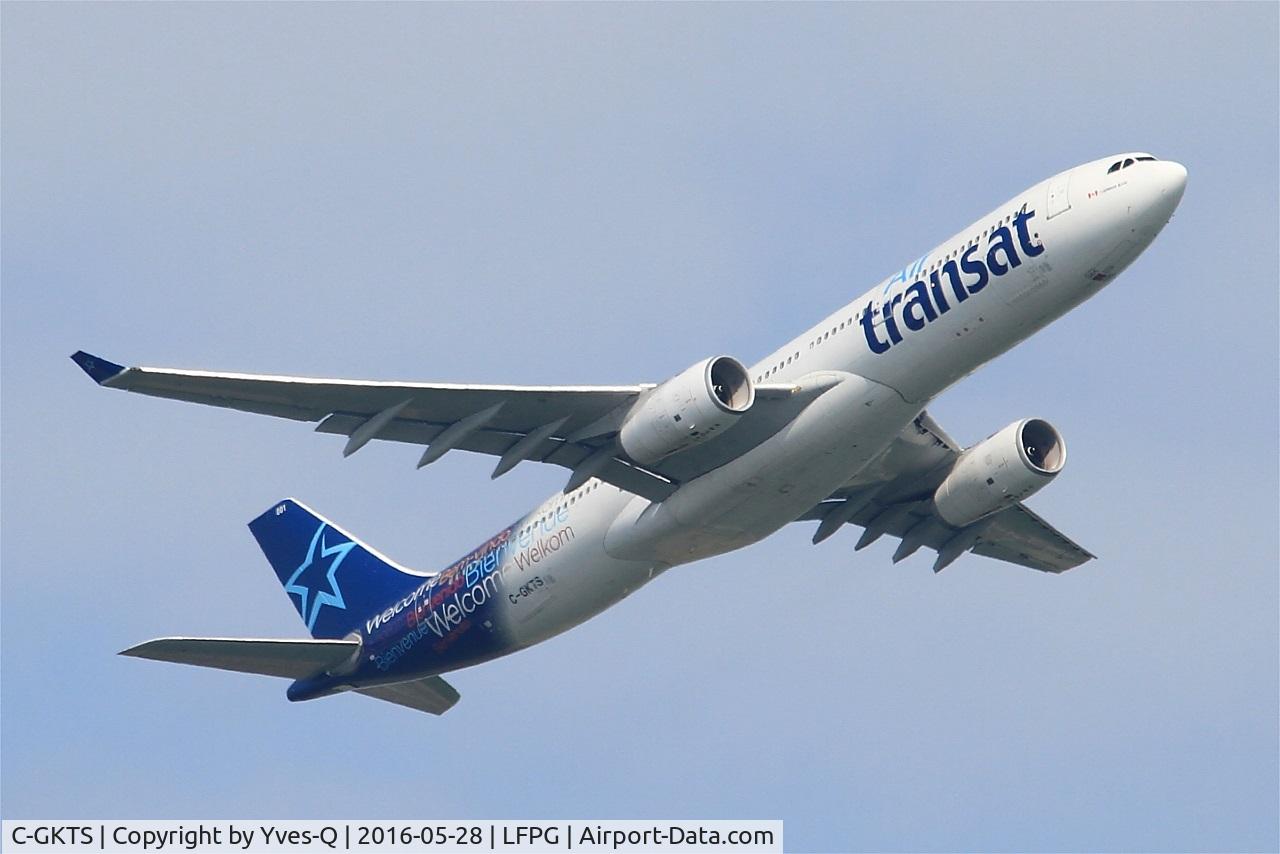 C-GKTS, 1995 Airbus A330-342 C/N 111, Airbus A330-342, Take off rwy 06R, Roissy Charles De Gaulle airport (LFPG-CDG)
