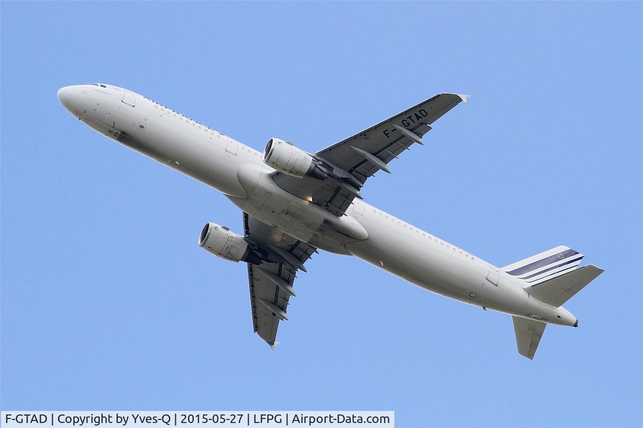 F-GTAD, 1998 Airbus A321-211 C/N 0777, F-GTAD - Airbus A321-211, Take off rwy 27L, Roissy Charles De Gaulle airport (LFPG-CDG)