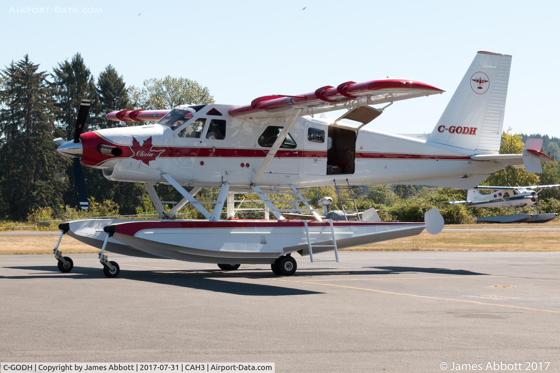 C-GODH, 1956 De Havilland Canada DHC-2T Viking Turbo Beaver C/N 979, on the apron at Courtenay Airpark