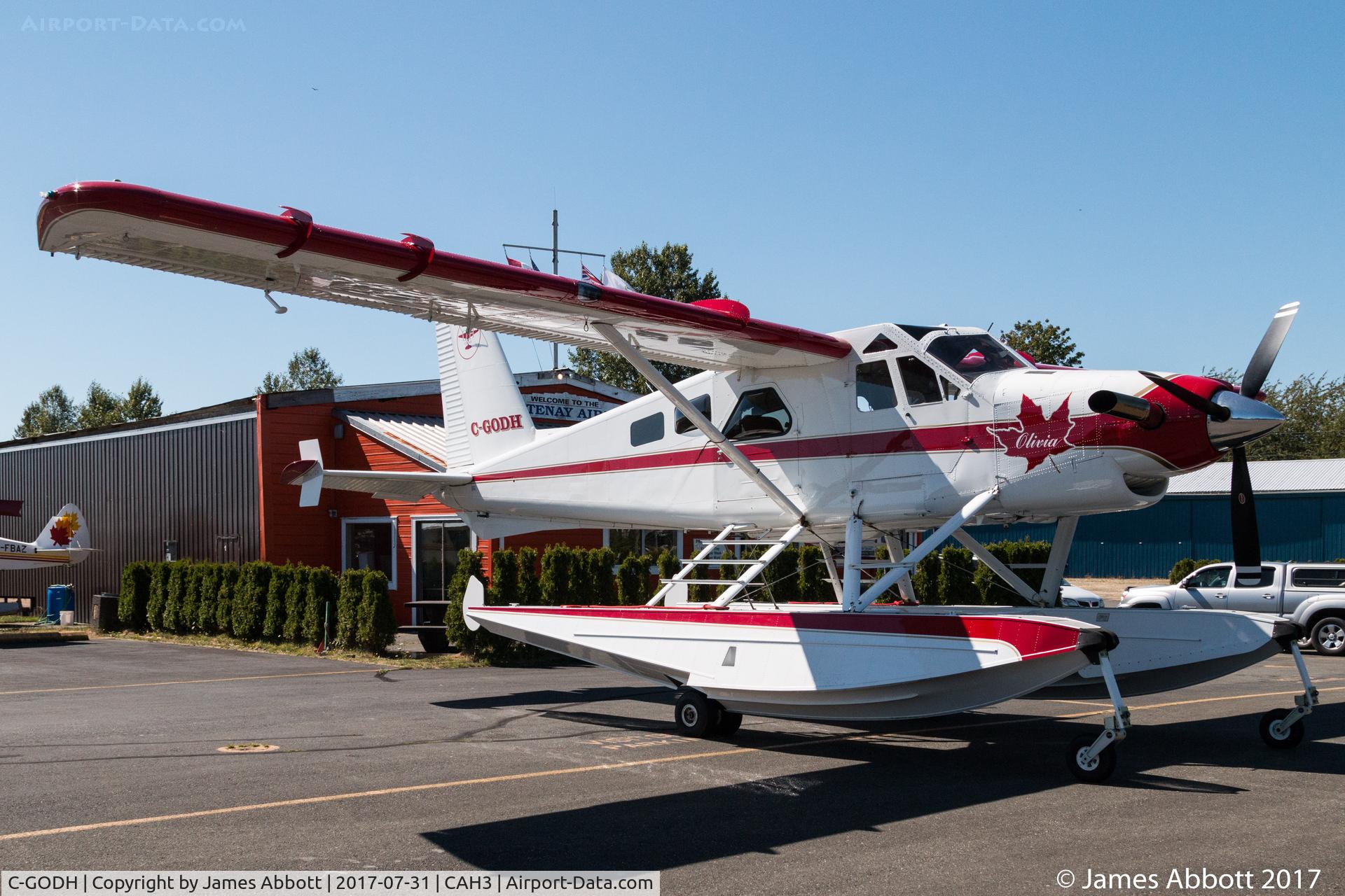 C-GODH, 1956 De Havilland Canada DHC-2T Viking Turbo Beaver C/N 979, on the apron at Courtenay Airpark