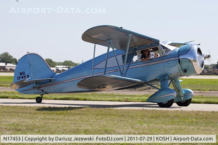 N17453, 1937 Waco YKS-7 C/N 4554, Waco YKS-7 CN 4554, NC17453